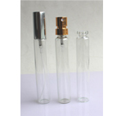 Clear Glass Vials Tube with Crimp Perfume Gold Silver Sprayers and Caps